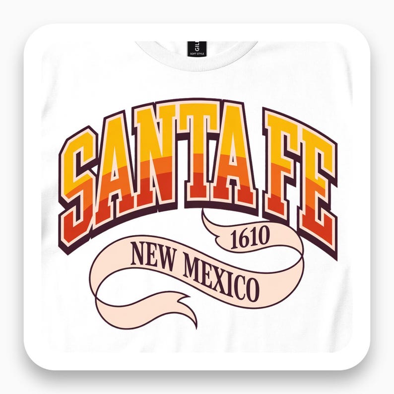 Santa Fe New Mexico Shirt, Vintage Desert Tee, Southwest Travel Gift, Retro Sunset T-Shirt