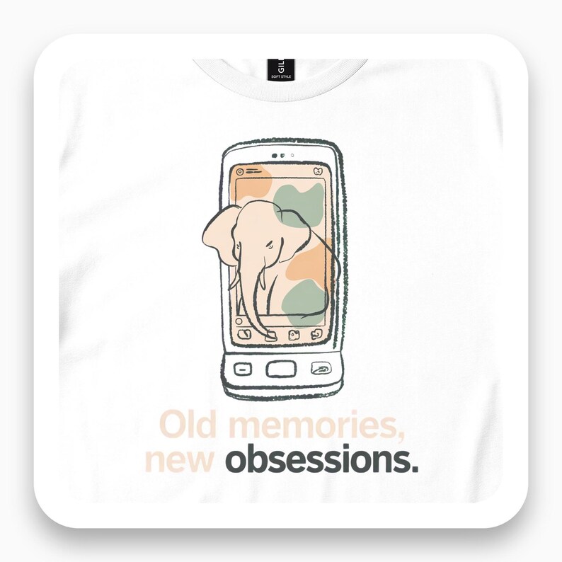 Social Media Addiction Shirt, Funny Phone Tee, Minimalist Humor Gift, Retro Tech T-Shirt