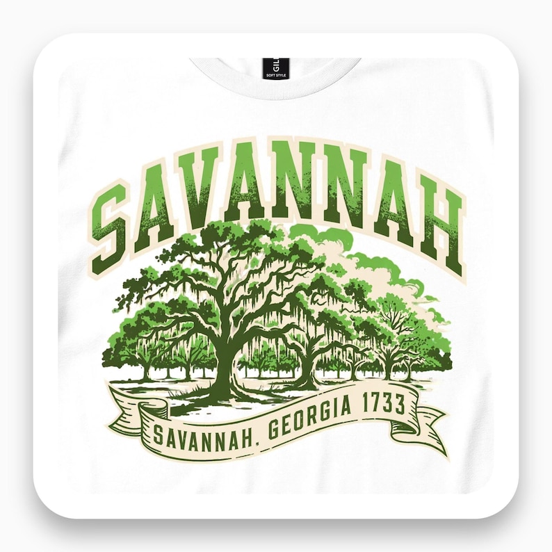 Savannah Georgia Shirt, Historic Southern Tee, Travel Gift, Atmospheric Dusk T-Shirt