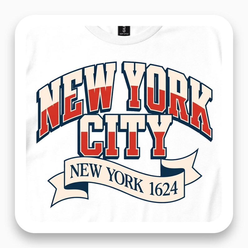 New York City Shirt, Varsity NYC Tee, Collegiate Style Gift, Classic Retro T-Shirt