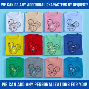 Camisetas con orejas de ratón de personajes de Inside Out, alegría, ira y tristeza, regalo de cumpleaños para fans de Disney, camisetas de Disneyland, camisetas familiares a juego de Epcot