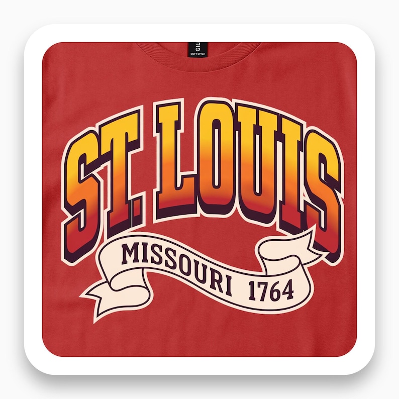 St Louis Shirt, Missouri Retro Tee, Vintage Collegiate Gift, St Louis Souvenir T-Shirt