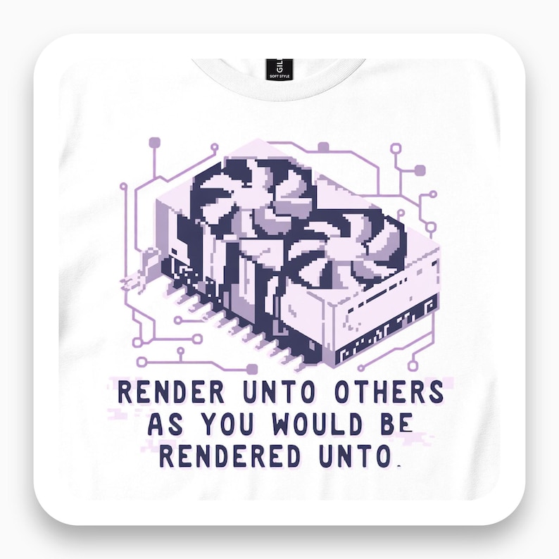 Pixel Art GPU Shirt, Retro Gamer Tee, Tech Lover Gift, 8-Bit Computer T-Shirt, Funny Geek Apparel