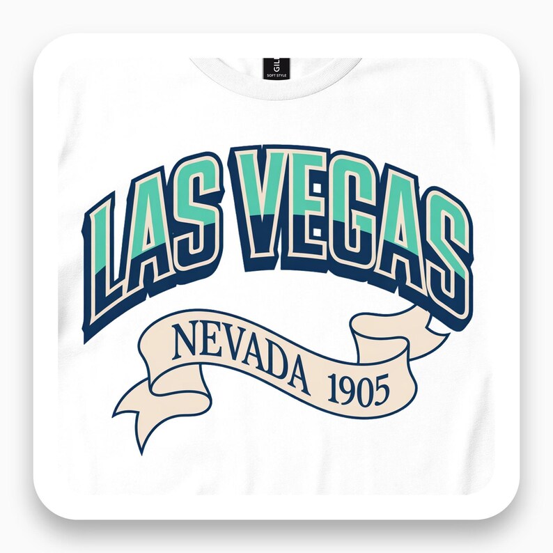 Las Vegas Shirt, Nevada Retro Tee, Vintage Vegas Gift, Coastal Glam T-Shirt