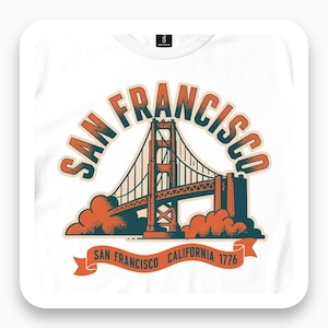 San Francisco Golden Gate Shirt, California Bay Area Tee, Travel Gift, Vintage Fog City T-Shirt