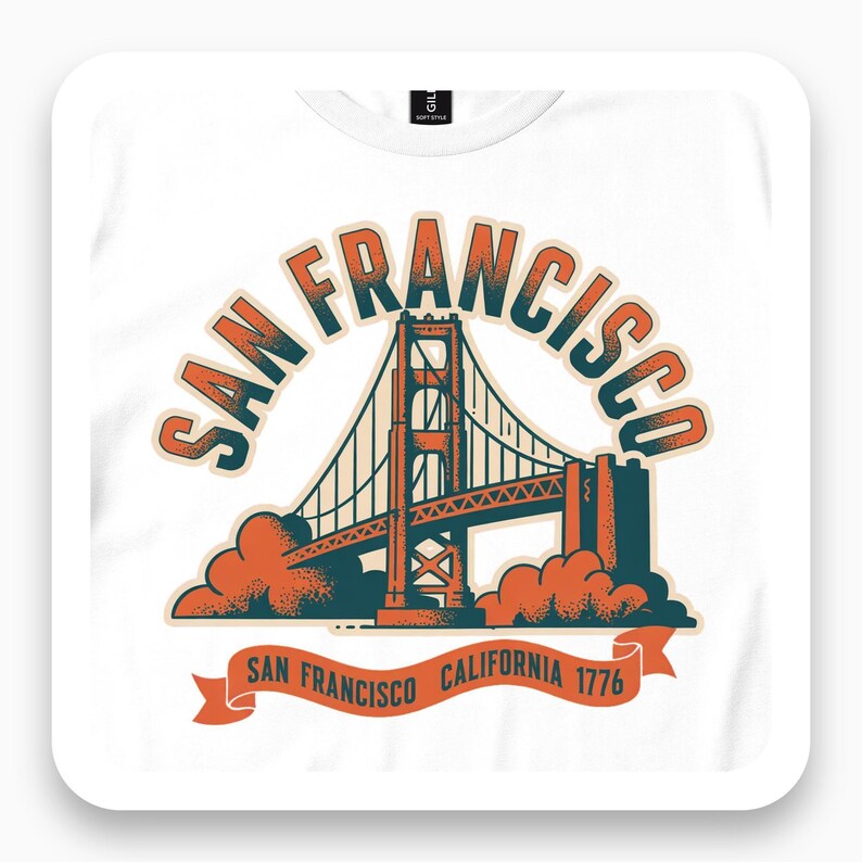 San Francisco Golden Gate Shirt, California Bay Area Tee, Travel Gift, Vintage Fog City T-Shirt
