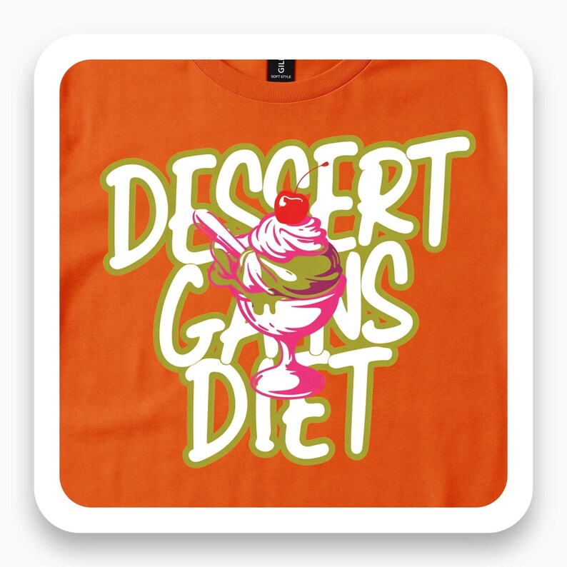 Dessert Gains Diet Shirt, Funny Gym Tee, Protein Powder Humor Gift, Fitness Lover T-Shirt