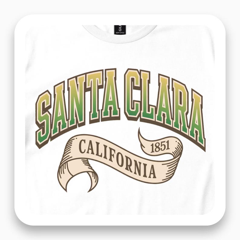 Santa Clara California Shirt, Vintage College Tee, California State Gift, Retro University T-Shirt