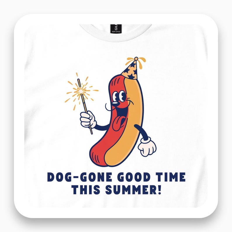 Dog Gone Good Time Shirt, Funny Hot Dog Tee, Summer Party Gift, 4th of July Dog T-Shirt