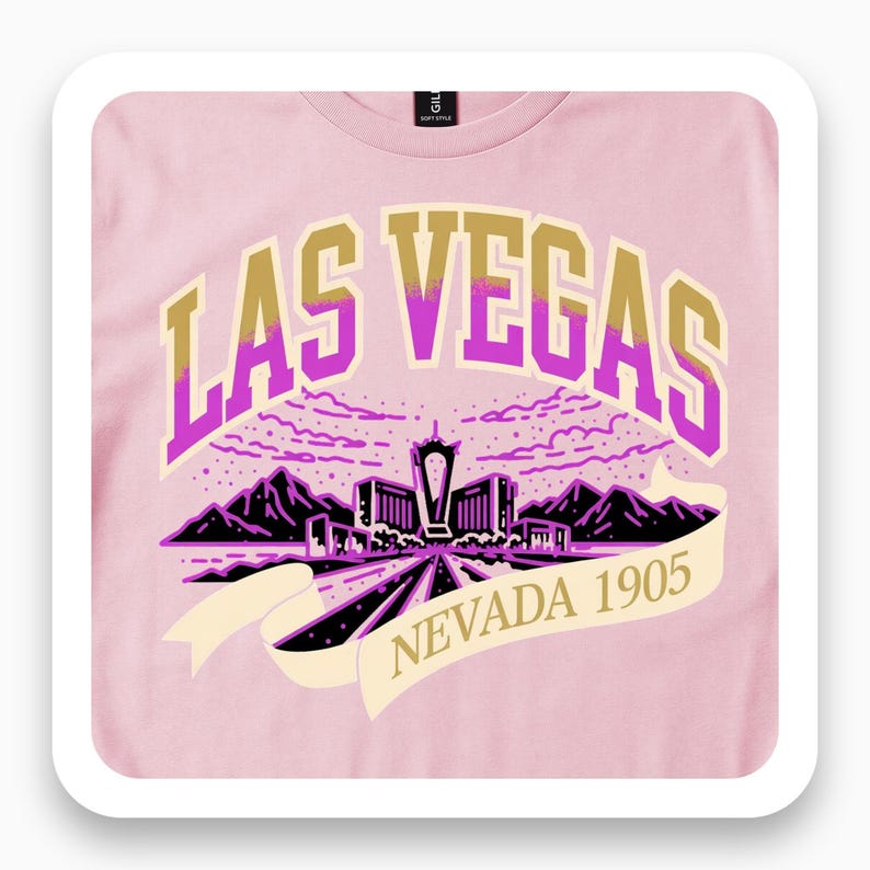 Las Vegas Neon Shirt, Retro Vegas Tee, Nevada Desert Gift, Vintage Neon T-Shirt
