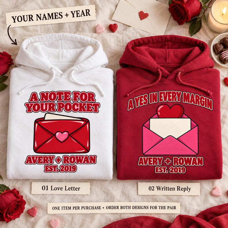 Personalized Couple Hoodies, photo 1