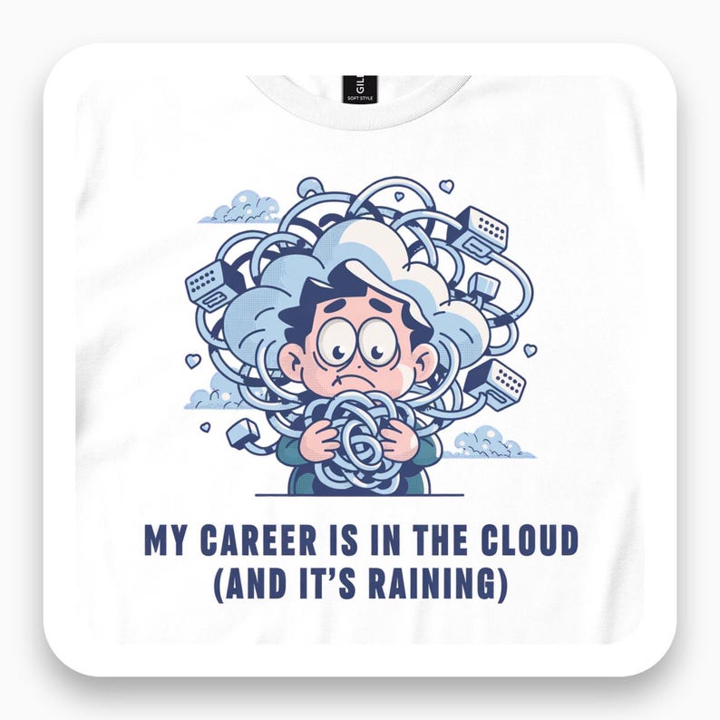 Cloud Architect Overwhelmed Shirt, Funny Tech Tee, IT Humor Gift, Sarcastic Developer T-Shirt
