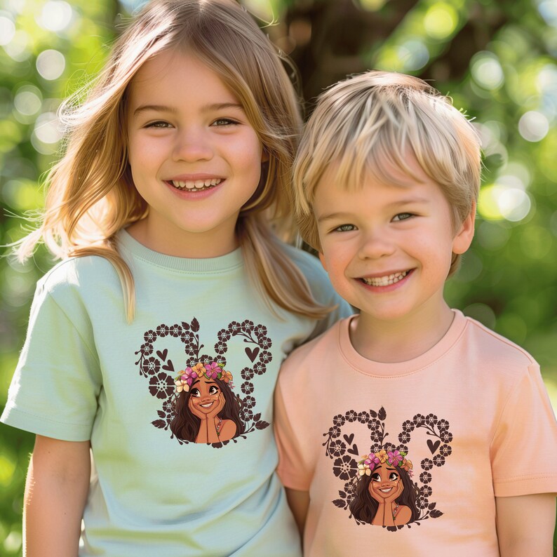 two young children standing next to each other