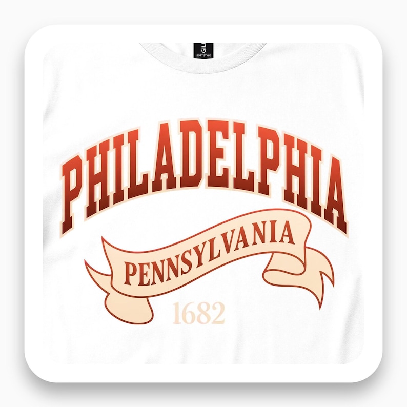 Philadelphia Shirt, Pennsylvania Retro Tee, Vintage City Gift, 1682 Travel T-Shirt