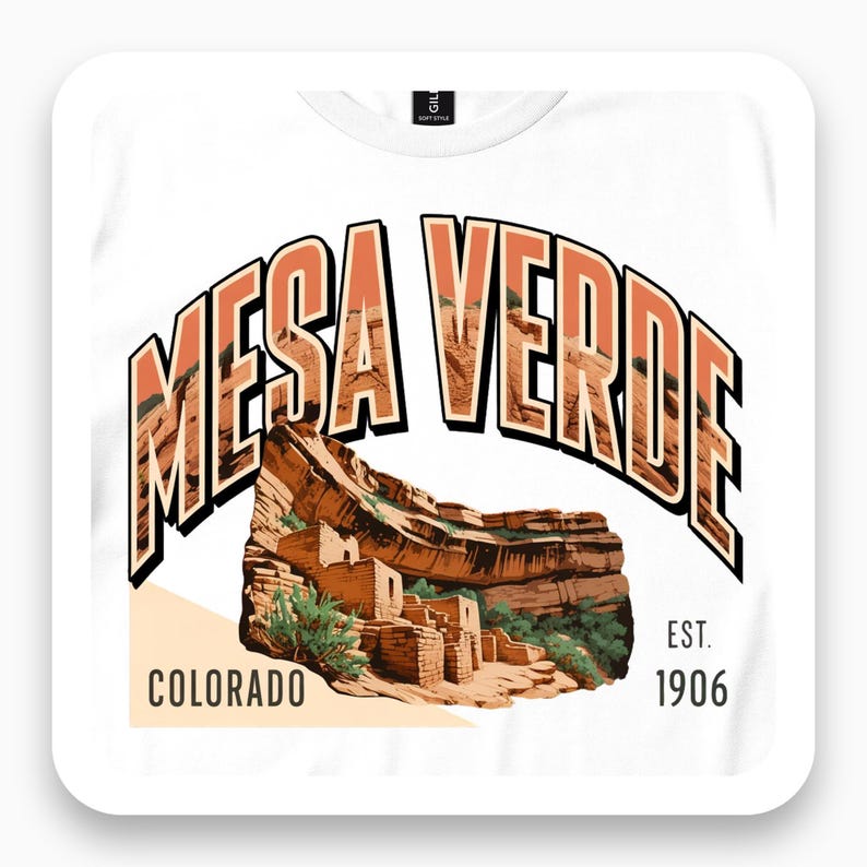 Mesa Verde Colorado Shirt, Vintage 1906 Tee, Cliff Dwelling Gift, Southwest Travel T-Shirt
