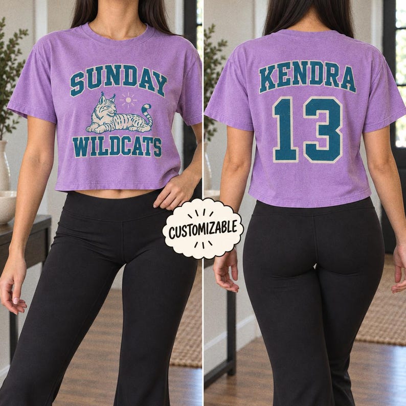Personalized Sport Boxy Shirt, Comfort Colors 3023CL Team Mascot Front, Name and Number Back Tee