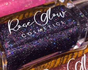 Winter Lights Holographic Glitter Scented Lip gloss - Made with Organic Coconut Oil - Moisturising & Hydrating