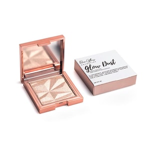 Illuminateur Glow Dust – Illuminateur radiant pour les sourcils, les paupières, le bout du nez et le nœud cubique | Végétalien et sans cruauté