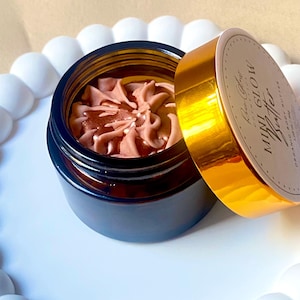 Summer Shimmer Glow Butter - Organic Mango Butter & Shea Butter - Infused With Vanilla and Rose - Holiday Glow Butter - Body Butter