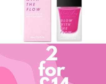 Organic Glow With The Flow Liquid Blush: Vegan, Long-Lasting, Buildable Pigmented Face Blush