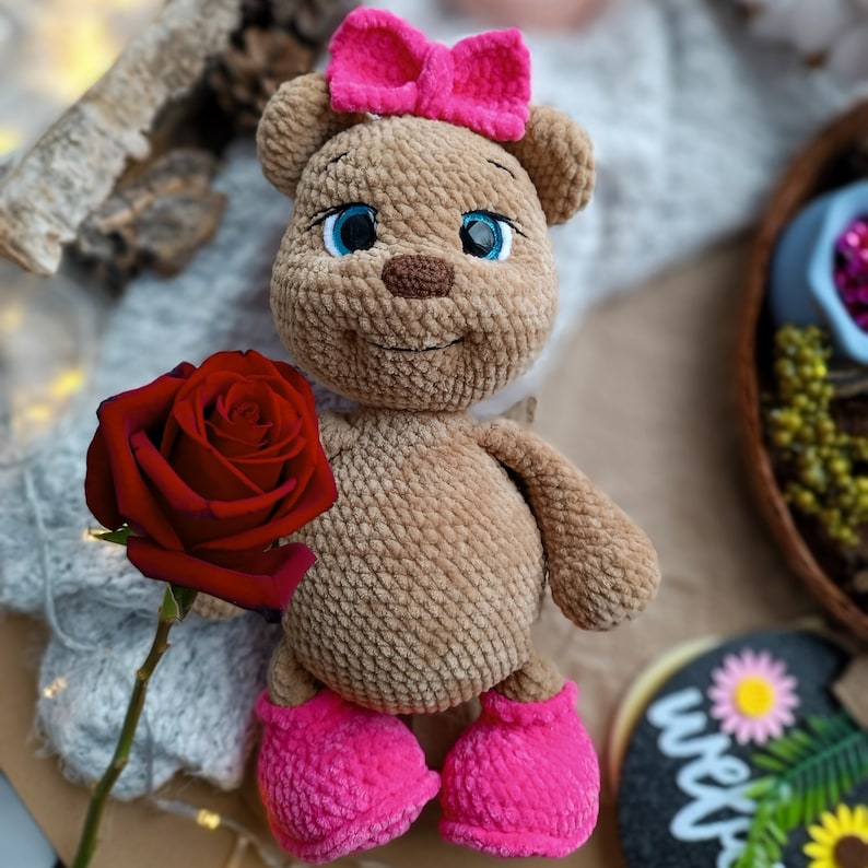 Adorable Crochet Bear Patterns Master the Art of Amigurumi Crafting with PDF Instructions Perfect for Baby Bears zdjęcie 10