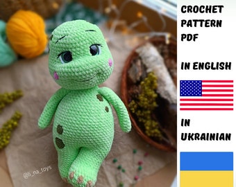 Adorable Crochet Turtle PDF Pattern - Create Your Own Ocean-Themed Plush Toy