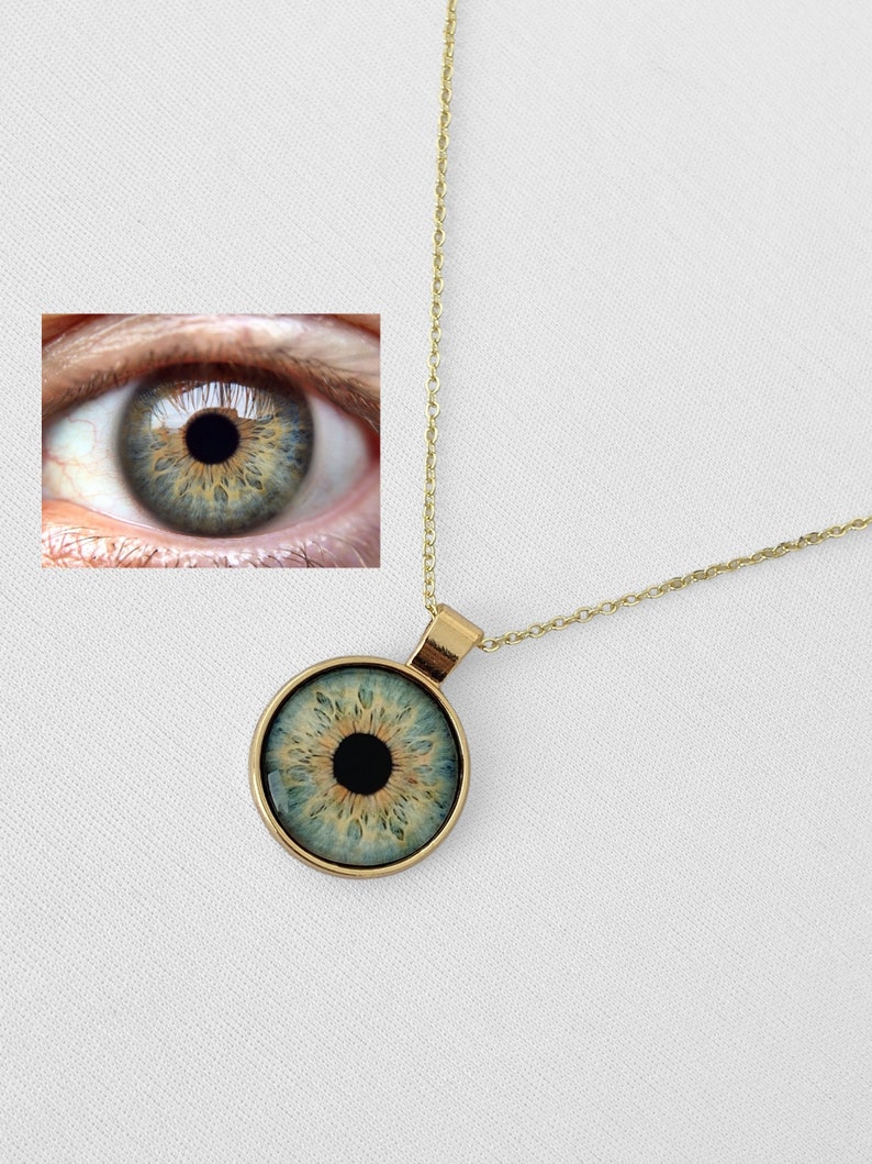 Eye Necklace Personalized Eye Iris Necklace image 4