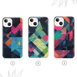 Geometric Phone Case for iPhone 15 14 13 12 11 X 8 Samsung A14 S23 A73 A53 Huawei P40 P50 Pixel 7 6 6 Pro OnePlus 9