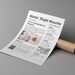 Bachelorette Weekend Plan Template, Editable Newspaper Style Bridal ...
