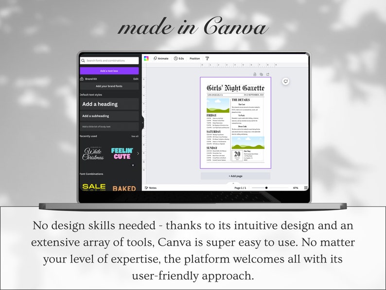 Bachelorette Weekend Itinerary Newspaper Editable Bridal Shower bachelorette-weekend-itinerary-newspaper-editable-bridal-shower