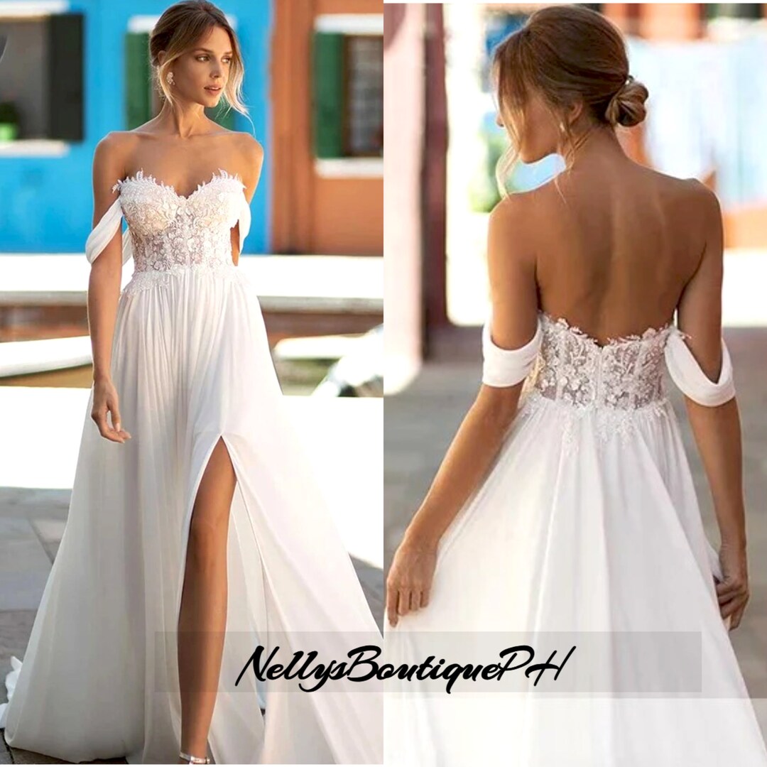 Trendy Chiffon A-line Wedding Gown TWA2062