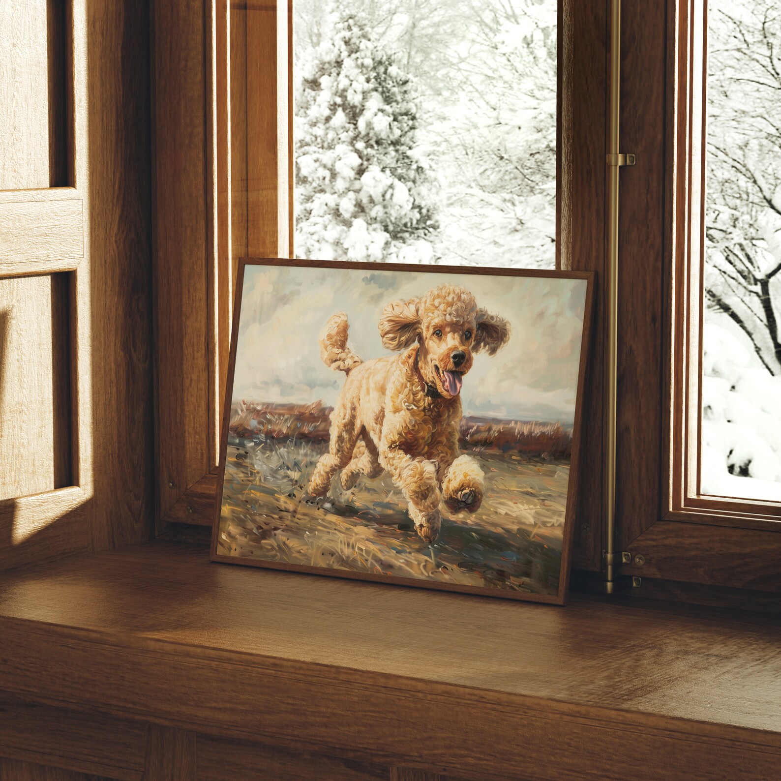 Printed Poodle Wall Art Poster - Etsy