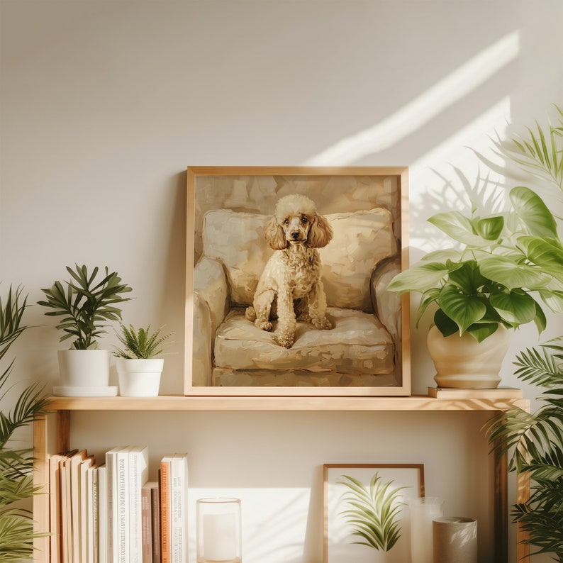 Printed Poodle Wall Art Poster - Etsy
