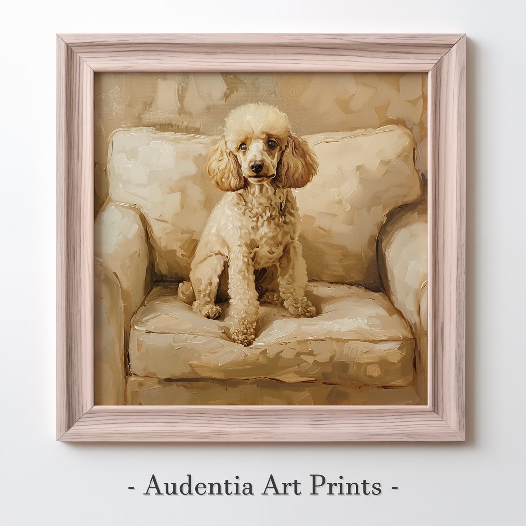 Printed Poodle Wall Art Poster - Etsy