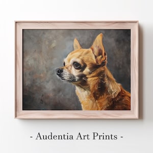 Printed Chihuahua Wall Art Poster