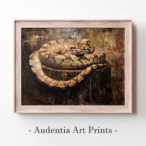 Printed Ball Python Wall Art Poster