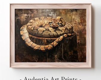 Tryckt kungspyton väggkonst poster