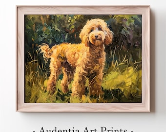 Printable Goldendoodle Wall Art