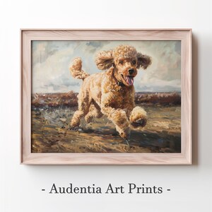 Printed Poodle Wall Art Poster - Etsy