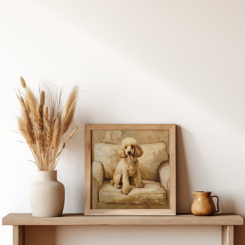 Printed Poodle Wall Art Poster - Etsy