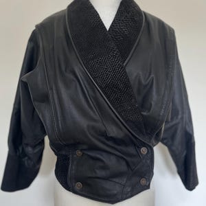 Vintage 80s leather jacket