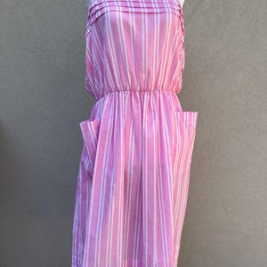 Vintage 80s striped summer dress