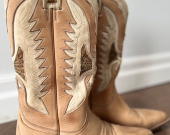 Vintage Sancho leather cowboy boots