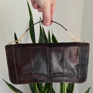 Vintage 40er Jahre Schlangenleder Geldbörse