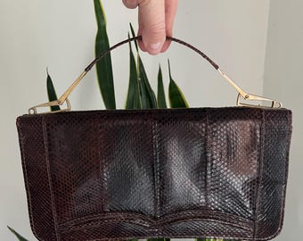 Vintage 40s snakeskin purse