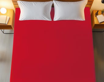 100% Cotton Lux Ranforce Fitted Sheet | Soft, Breathable fabric Single, Double, King, SUPER King