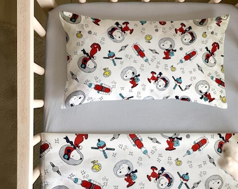 Cot Bed Bedding Set 3 Piece Space Nursery Boy Toddler Cotton