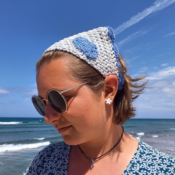 Bandana nuage au crochet (Headband)