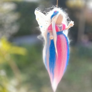 Needle felted fairy Decor, Waldorf Felted Doll