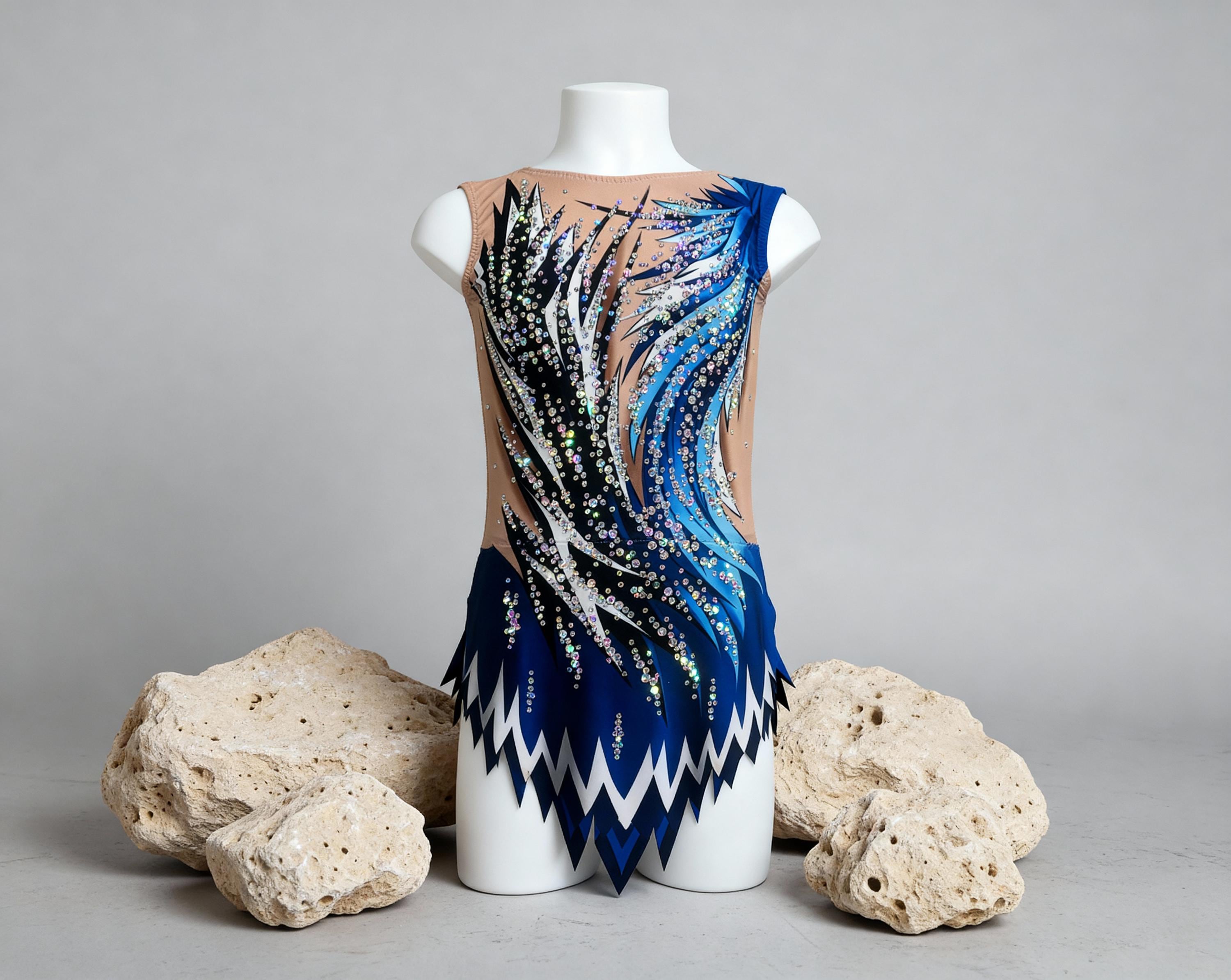 Turnpakje Gemma rood mouwloos - KV Leotards